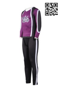 CH124 custom cheerleading warm-ups men' s uniform hk cheer team hk company